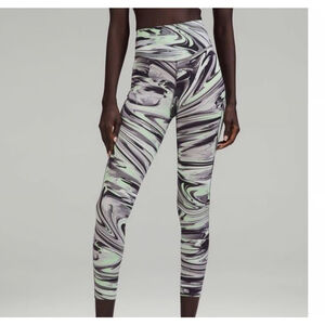 LULULEMON SWIFT SPEED HIGH RISE LEGGINGS 25”POCKETS PAWM COLOR SIZE 8